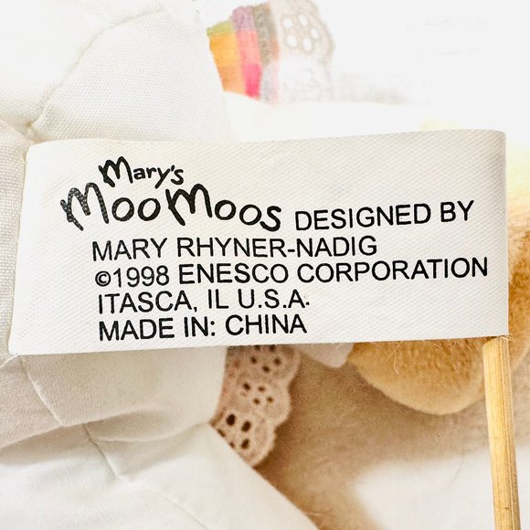 Vintage Mary's Moo Moos Patty Cow Plush Stuffed Toy (Enesco 1998) - NOS - Picture 7 of 8